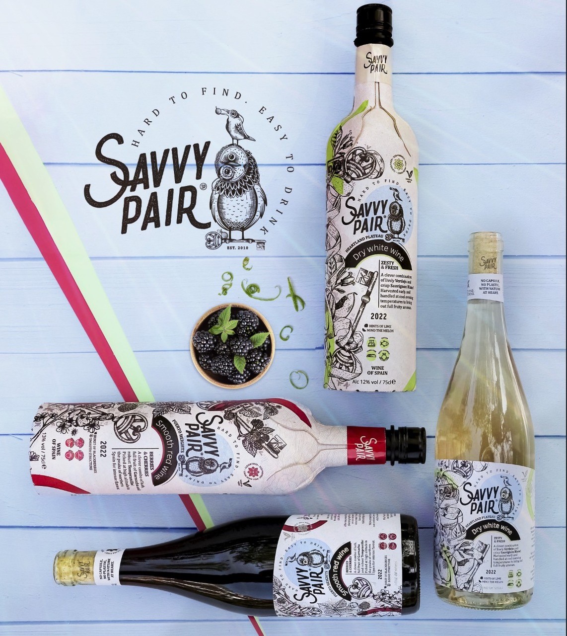 Savvy Pair win design award for their new wine in a Frugal Bottle