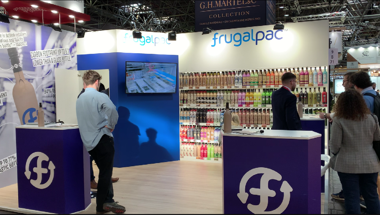 FRUGALPAC UNVEILS FUTURE OF WINE RETAILING WITH INTERACTIVE SUPERMARKET DISPLAY OF FRUGAL BOTTLES AT PROWEIN