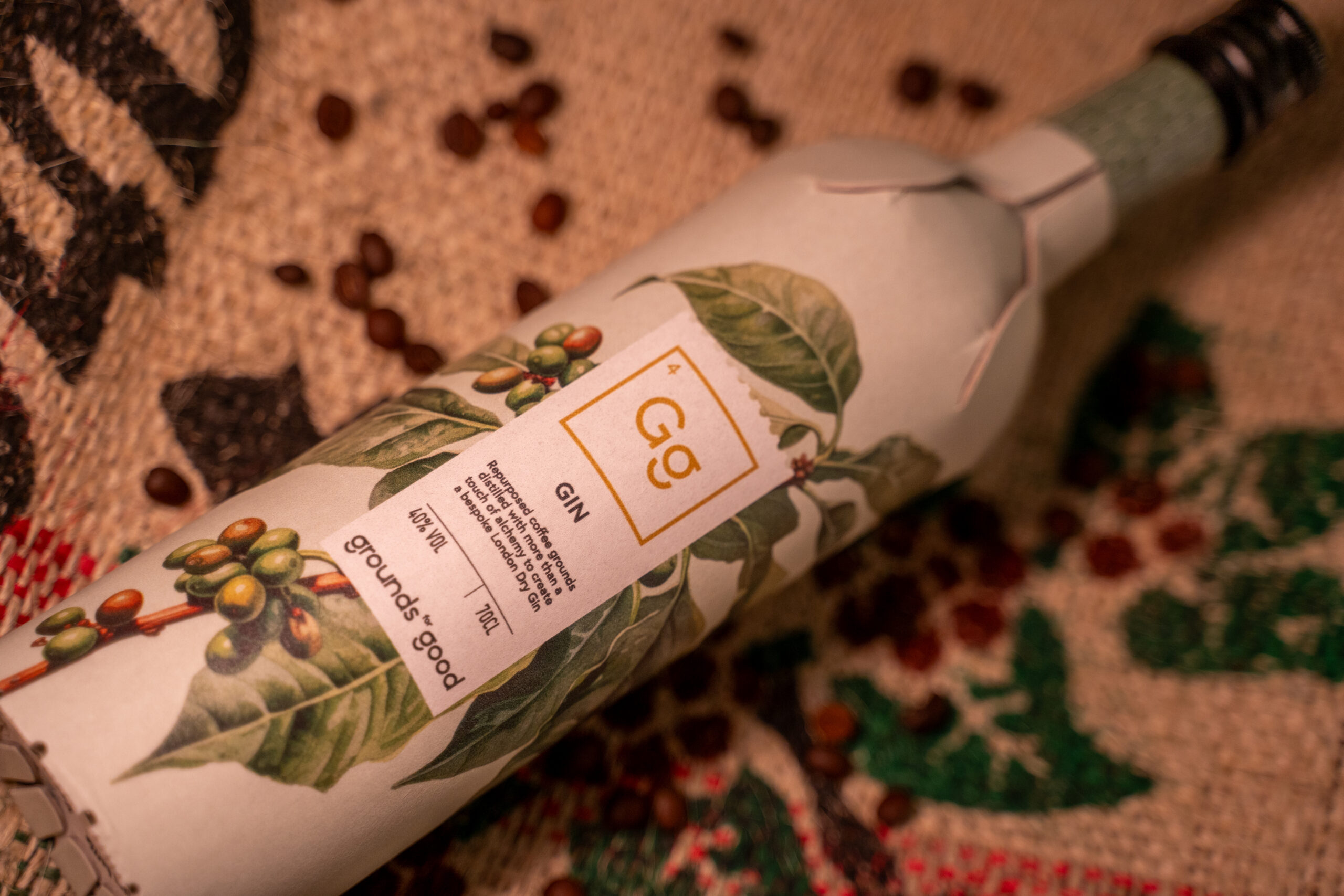Frugalpac helps launch gin made from coffee grounds in paper bottle
